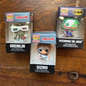Pop Brand Gremlins and Joker Keychains